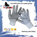 13G Gary PU Coated Safety Cut Glove Level Grade 3 and 5